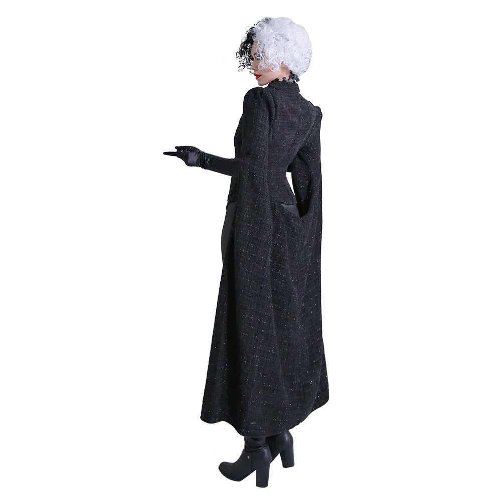 Cruella De Vil Cosplay Costume Coat Outfit Suit