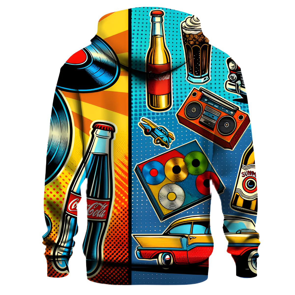 Retro Pop Art Explosion Hoodie