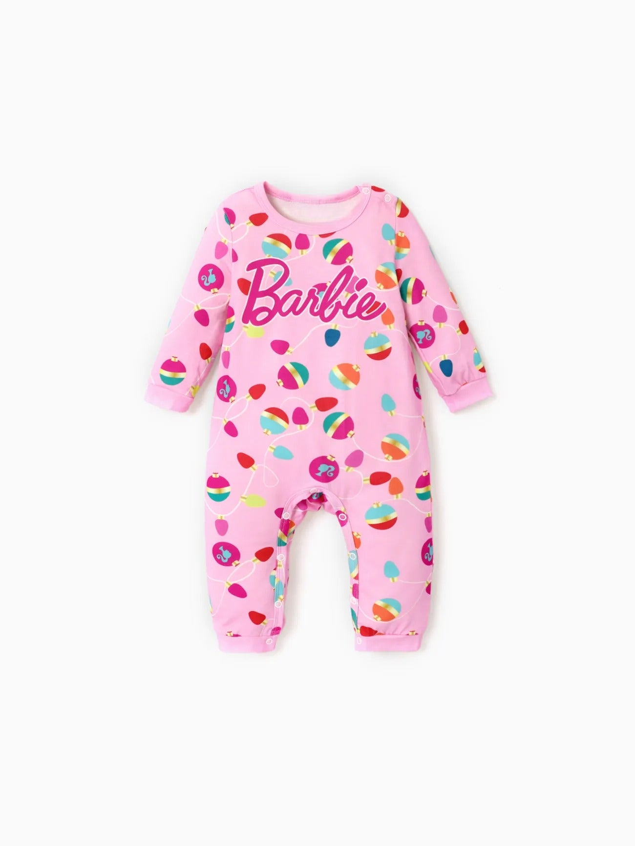 Barbie Mom And Me Christmas Print Pajama Set Baby