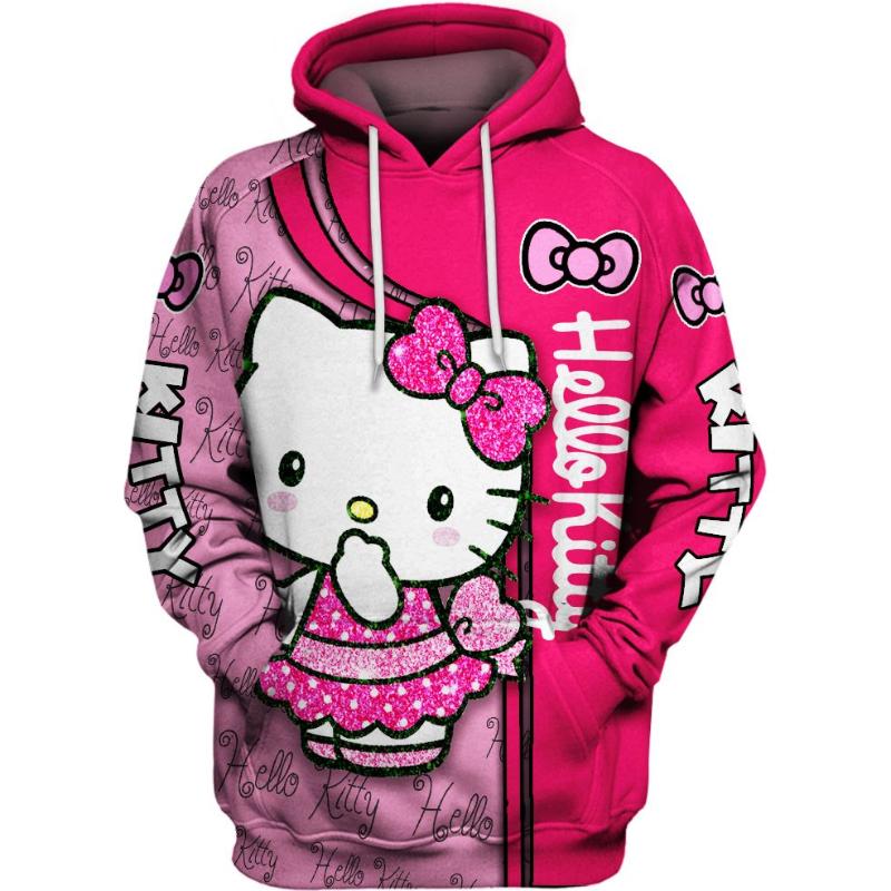 Hello Kitty Design Hoodie And Leggings Set Hoodies