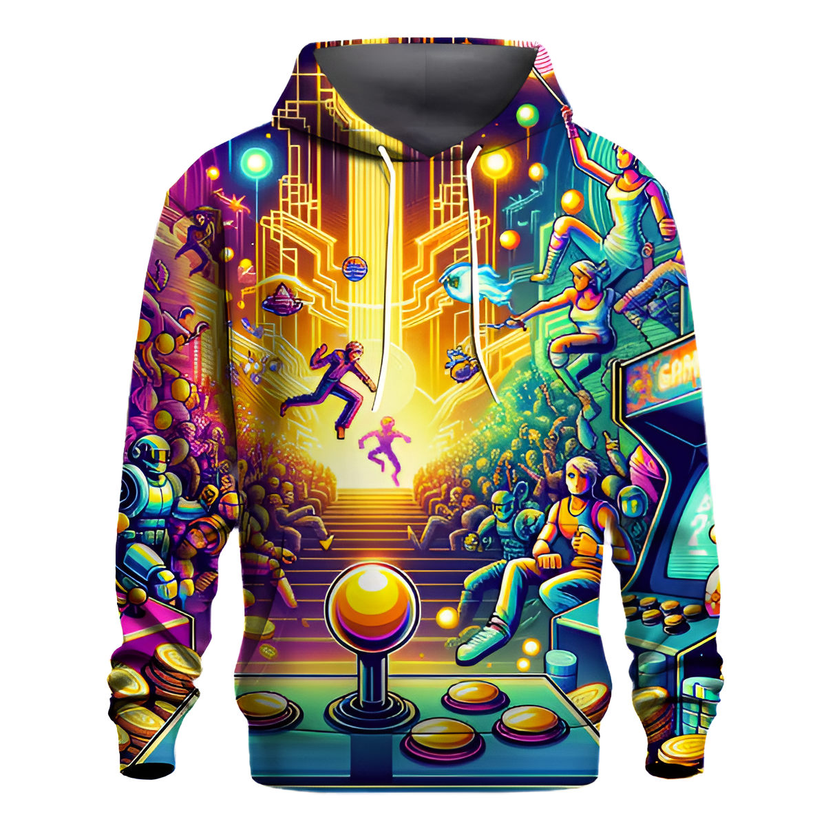 Retro Arcade Fever Hoodie