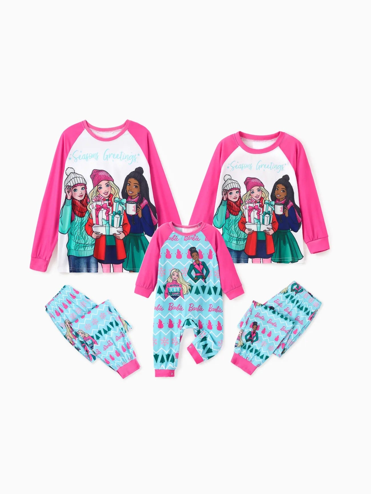 Barbie Christmas Mommy And Me Pajama Set Baby 3M