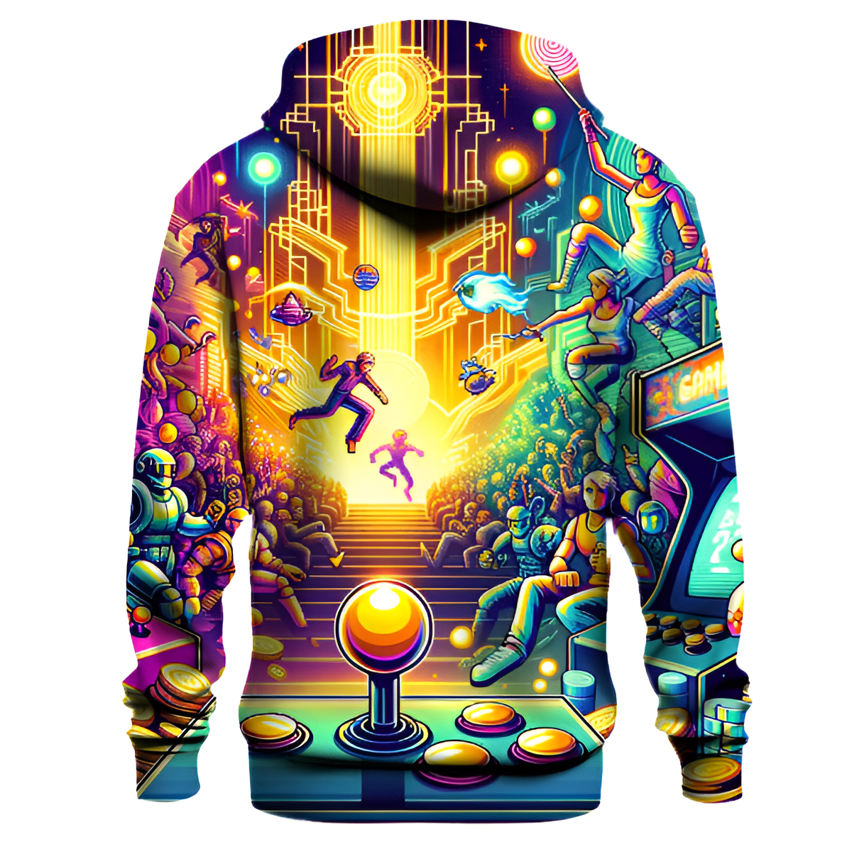 Retro Arcade Fever Hoodie