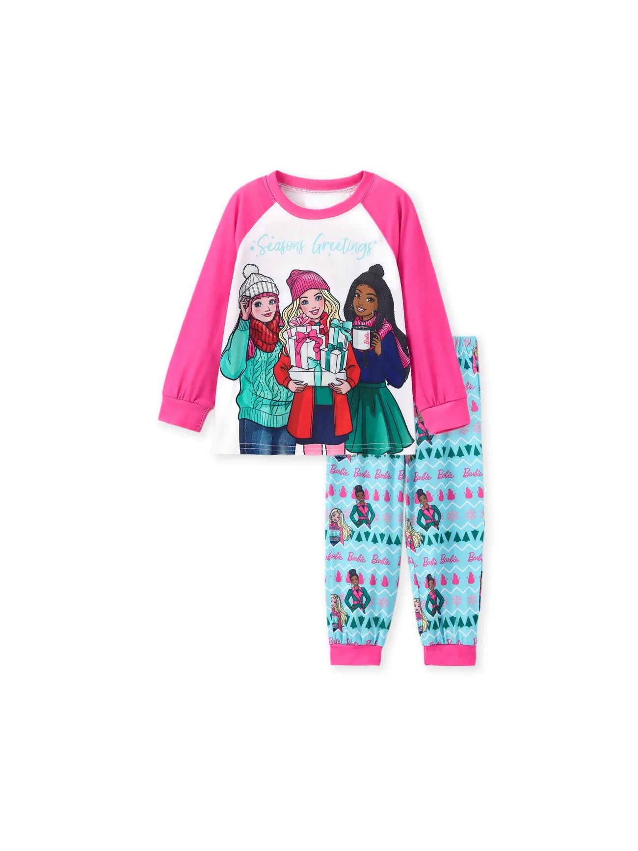 Barbie Christmas Mommy And Me Pajama Set Girl