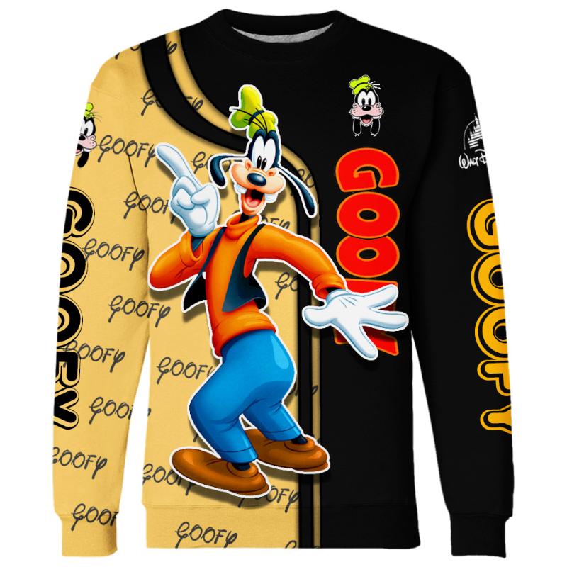 Goofy Pattern Design Hoodie and Leggings Set Sweatshirt