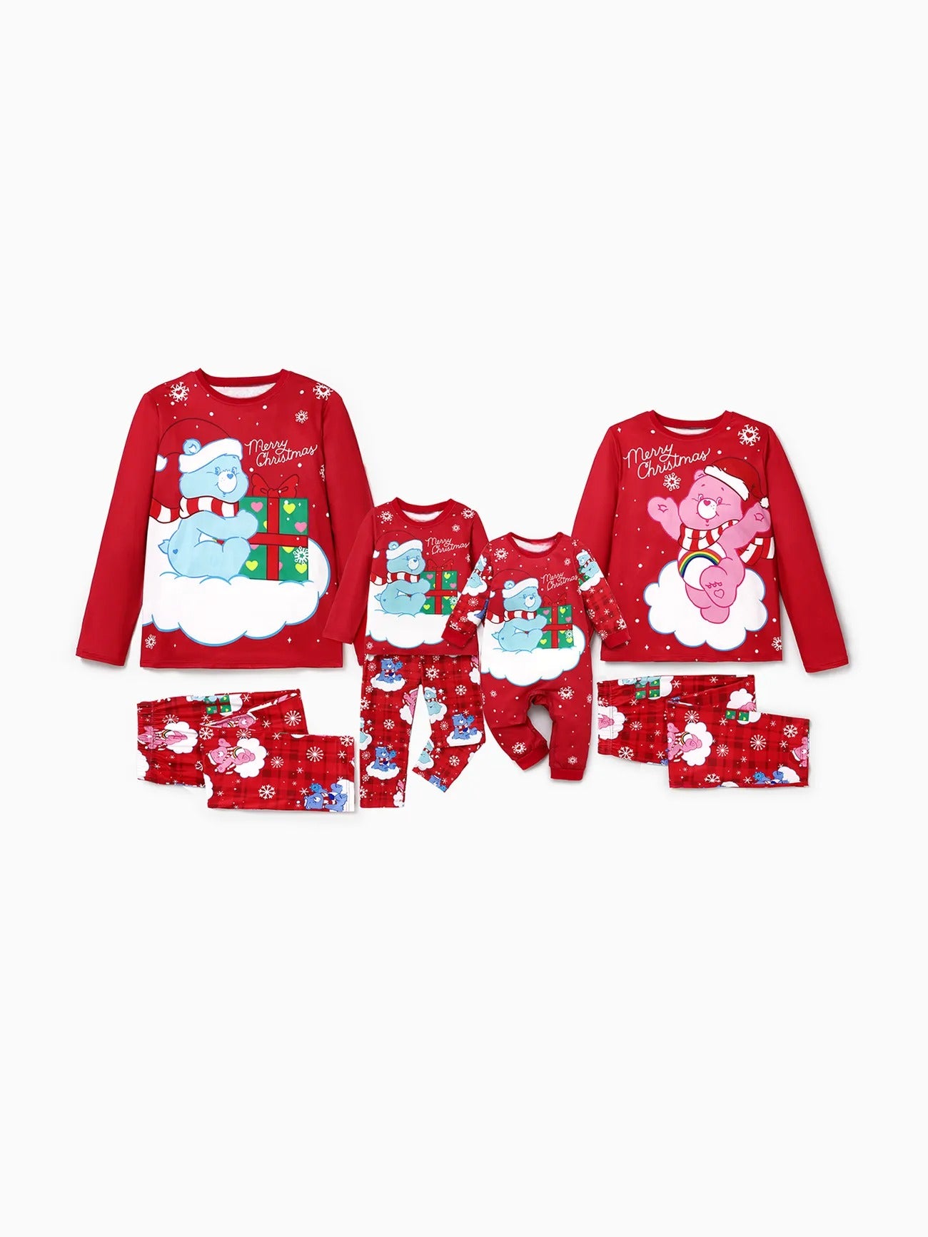 Family Matching Bears Christmas Pajamas Set Baby 3M