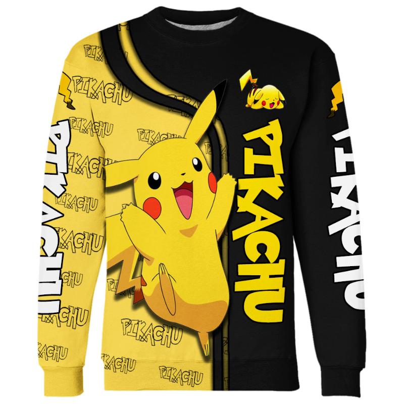 Pikachu Design Hoodie And Leggings Set Sweatshirt