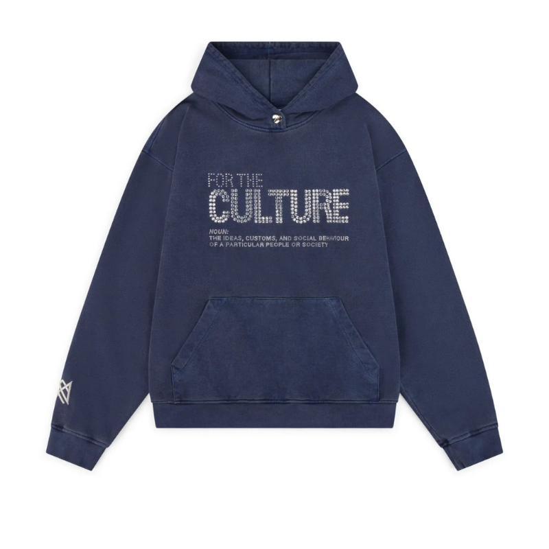 Cultural Text Printed Graphic Hoodie XL