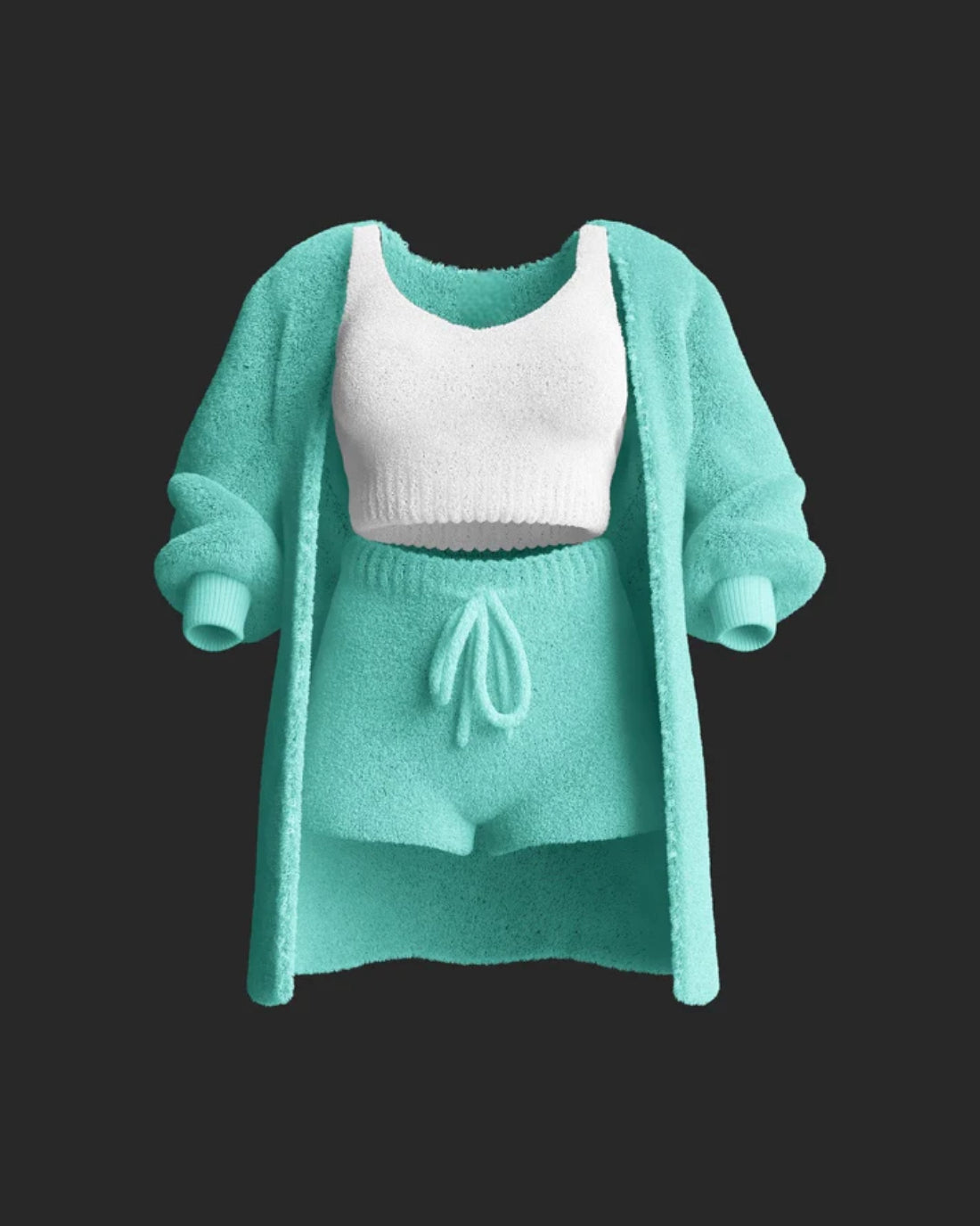 Cozy Knit Set Green