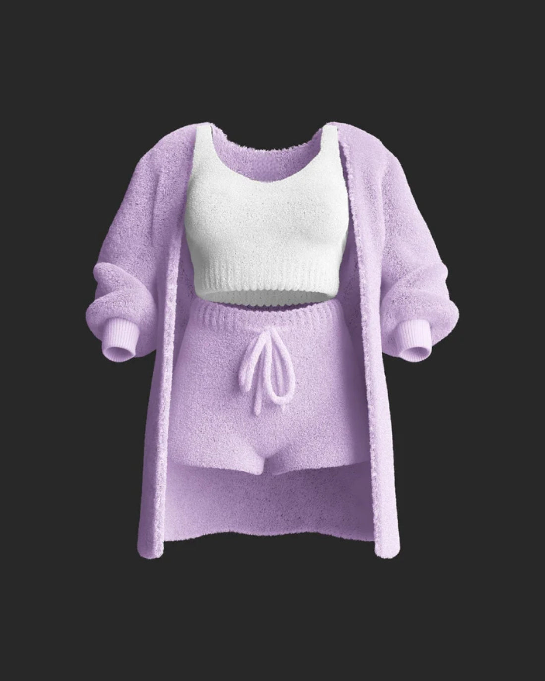 Cozy Knit Set Purple