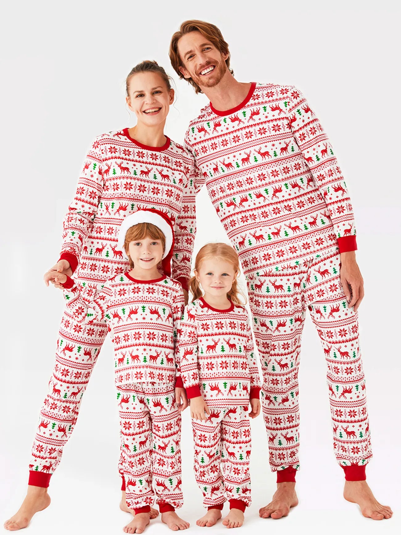 Reindeer Snowflake Family Matching Pajama Set Woman S