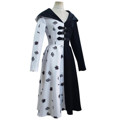 Cruella Cosplay Costume Dress