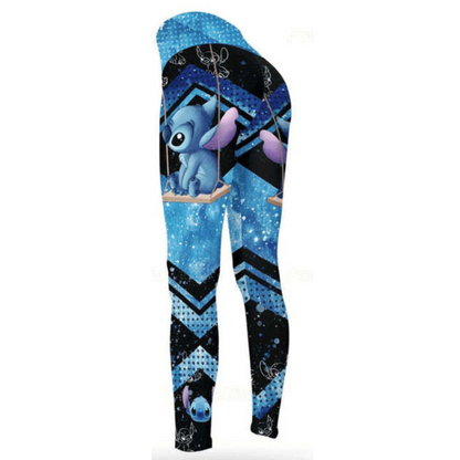 Customizable Stitch Pattern Hoodie And Leggings Set Leggings