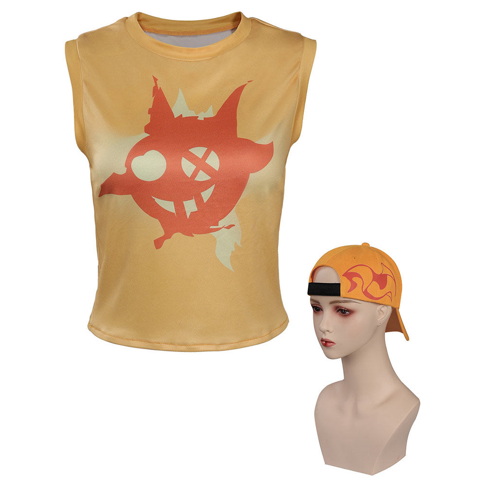 Valorant Raze T Shirt Hat Cosplay Costume