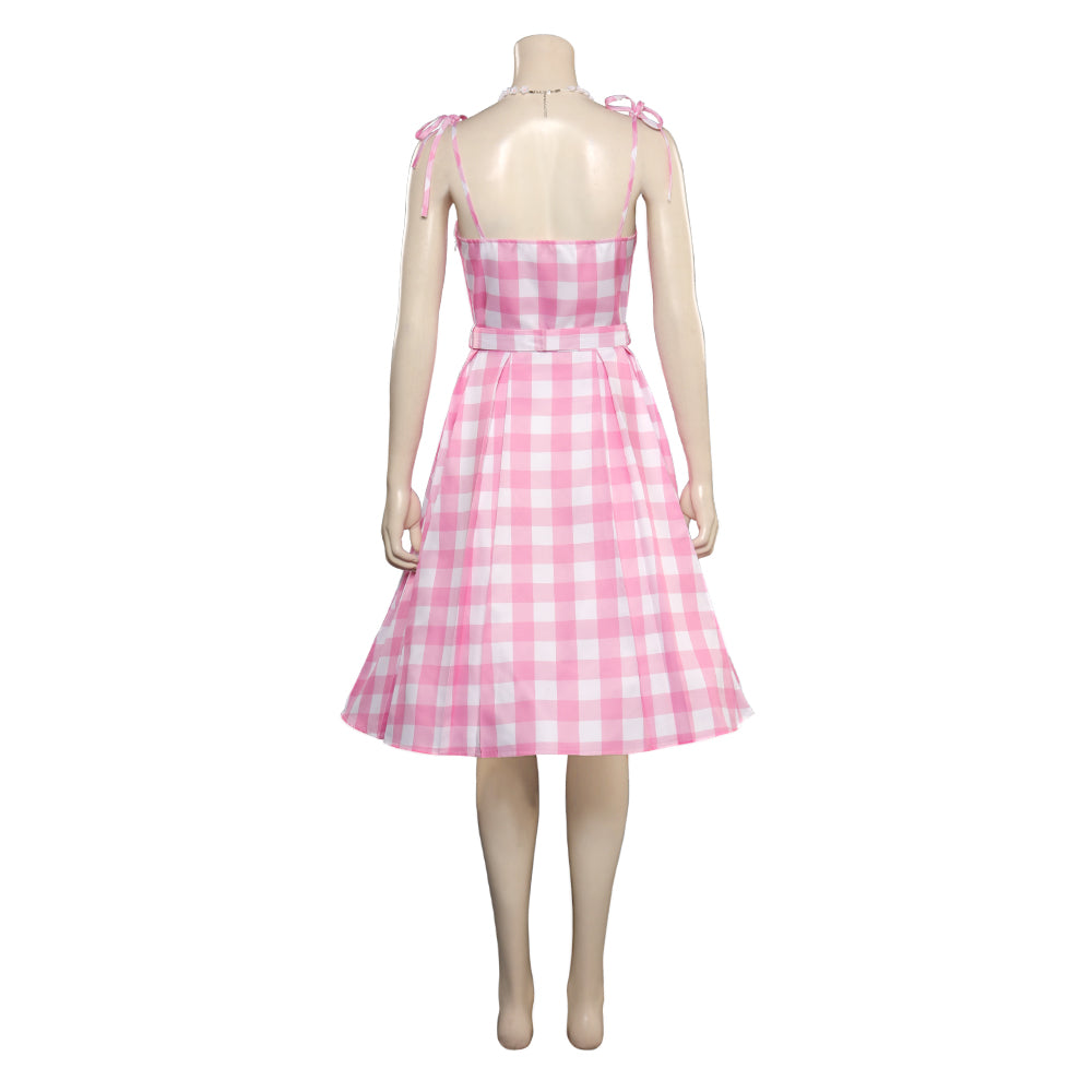 Barbie Plaid Dress Cosplay Costume