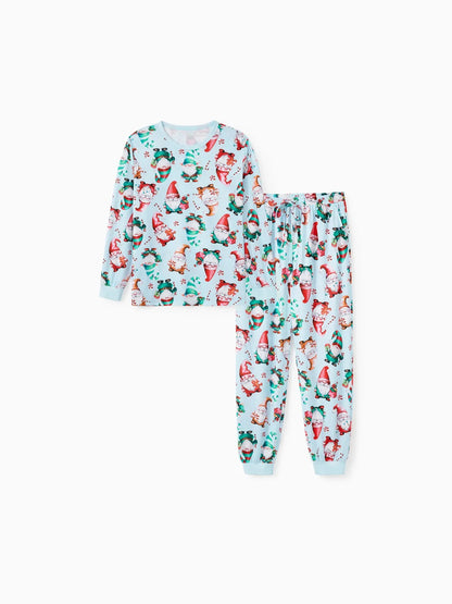 Santa And Reindeer Printed Family Matching Set Women