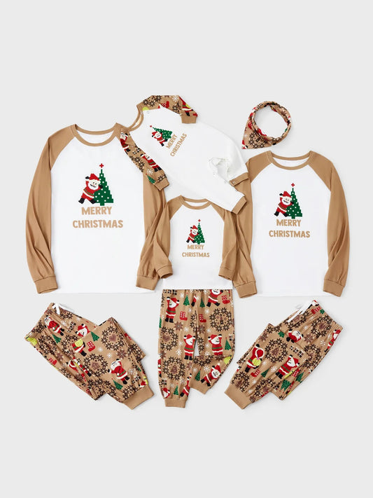 Merry Christmas And Santa Family Matching Pajama Set Women S