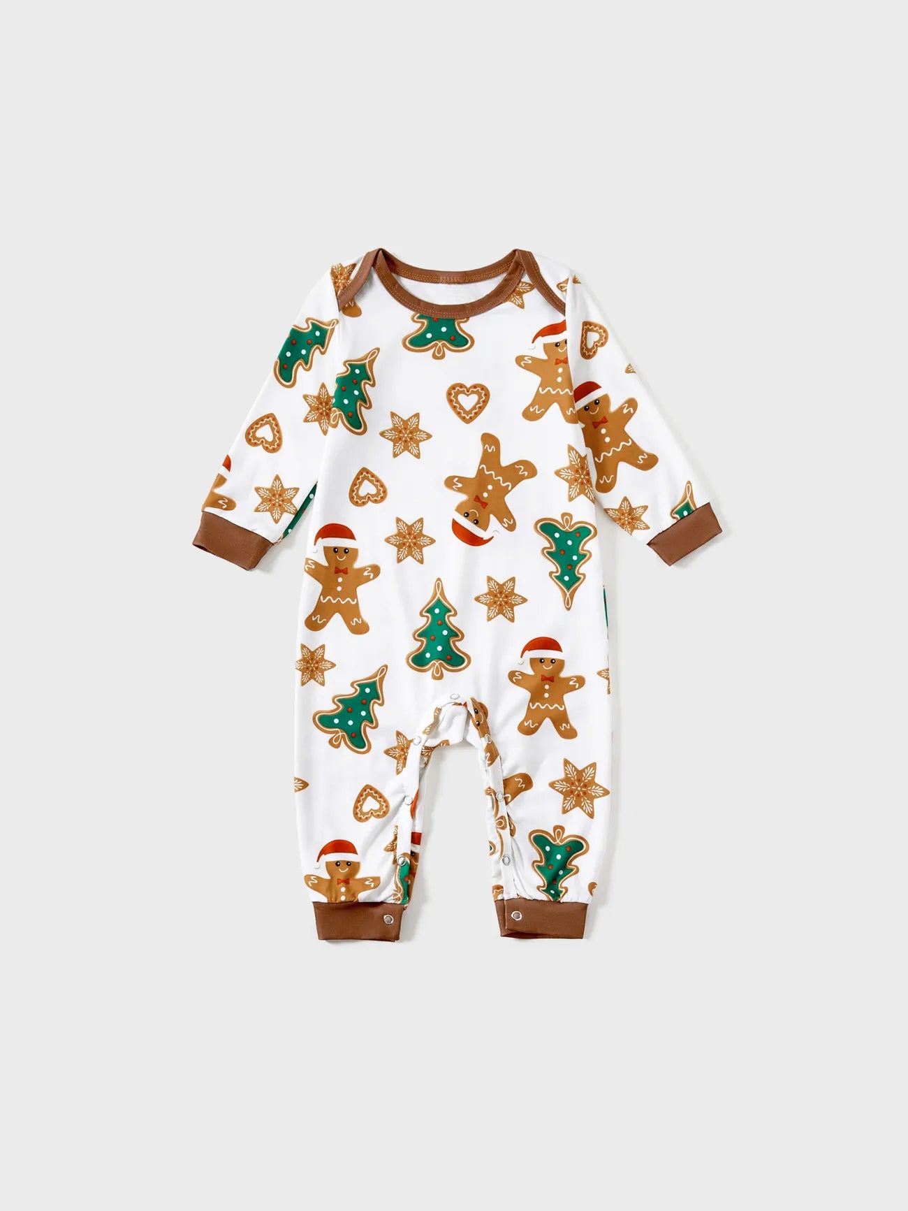 Gingerbread Printed Family Matching Pajama Set Baby