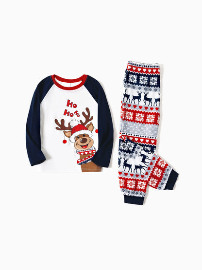 Reindeer Printed Matching Family Outfit Set Kids