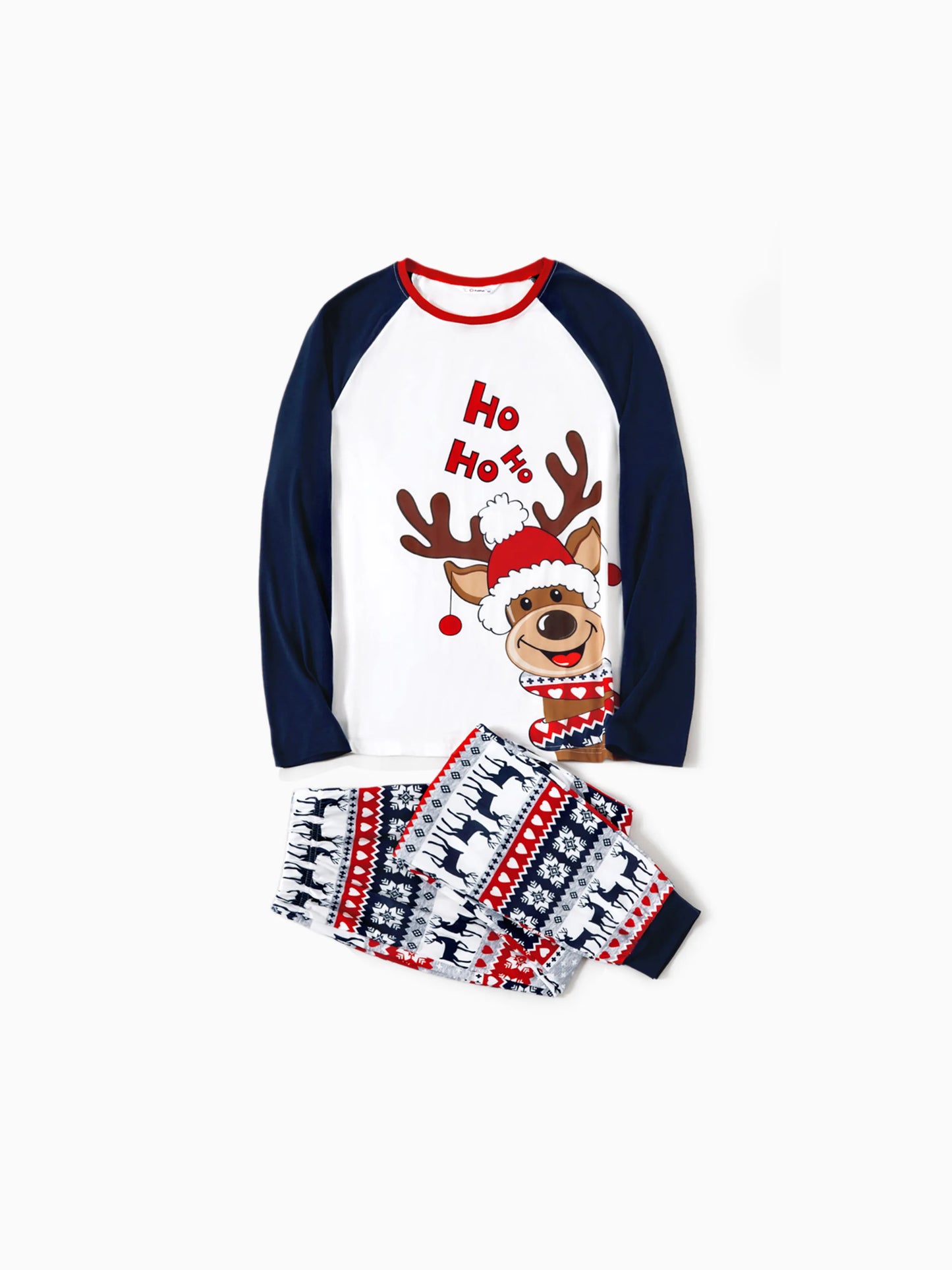 Reindeer Printed Matching Family Outfit Set Men