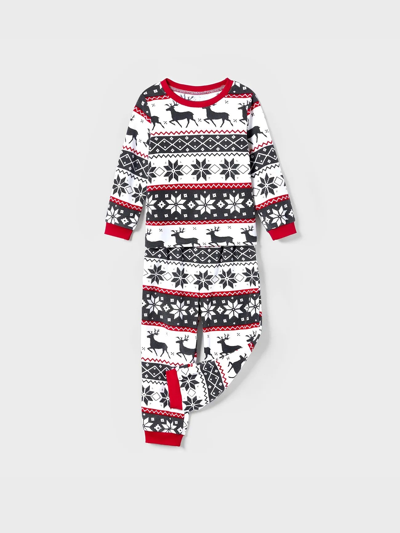 Family Matching Nordic Reindeer Pajama Set Kids