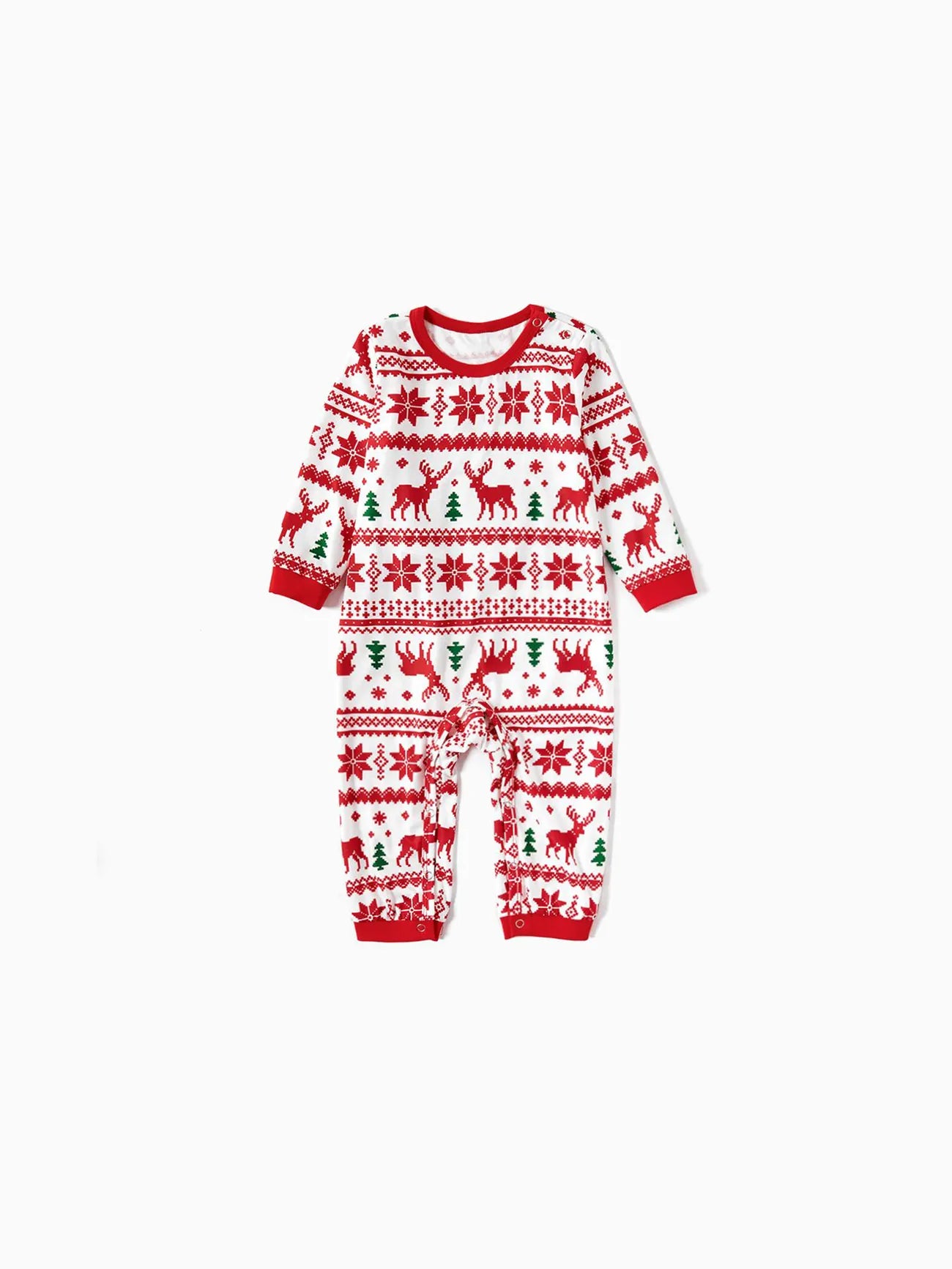 Reindeer Snowflake Family Matching Pajama Set Baby