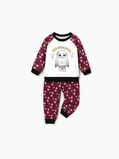 Harry Potter Owl Design Christmas Family Pajama Set Kids