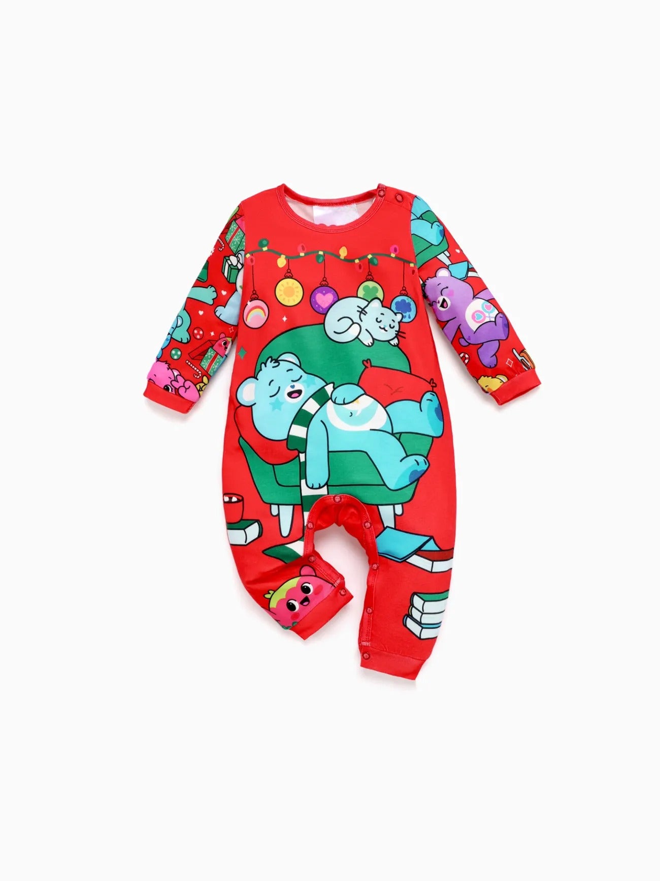 Festive Cartoon Family Matching Pajama Set Baby Boy