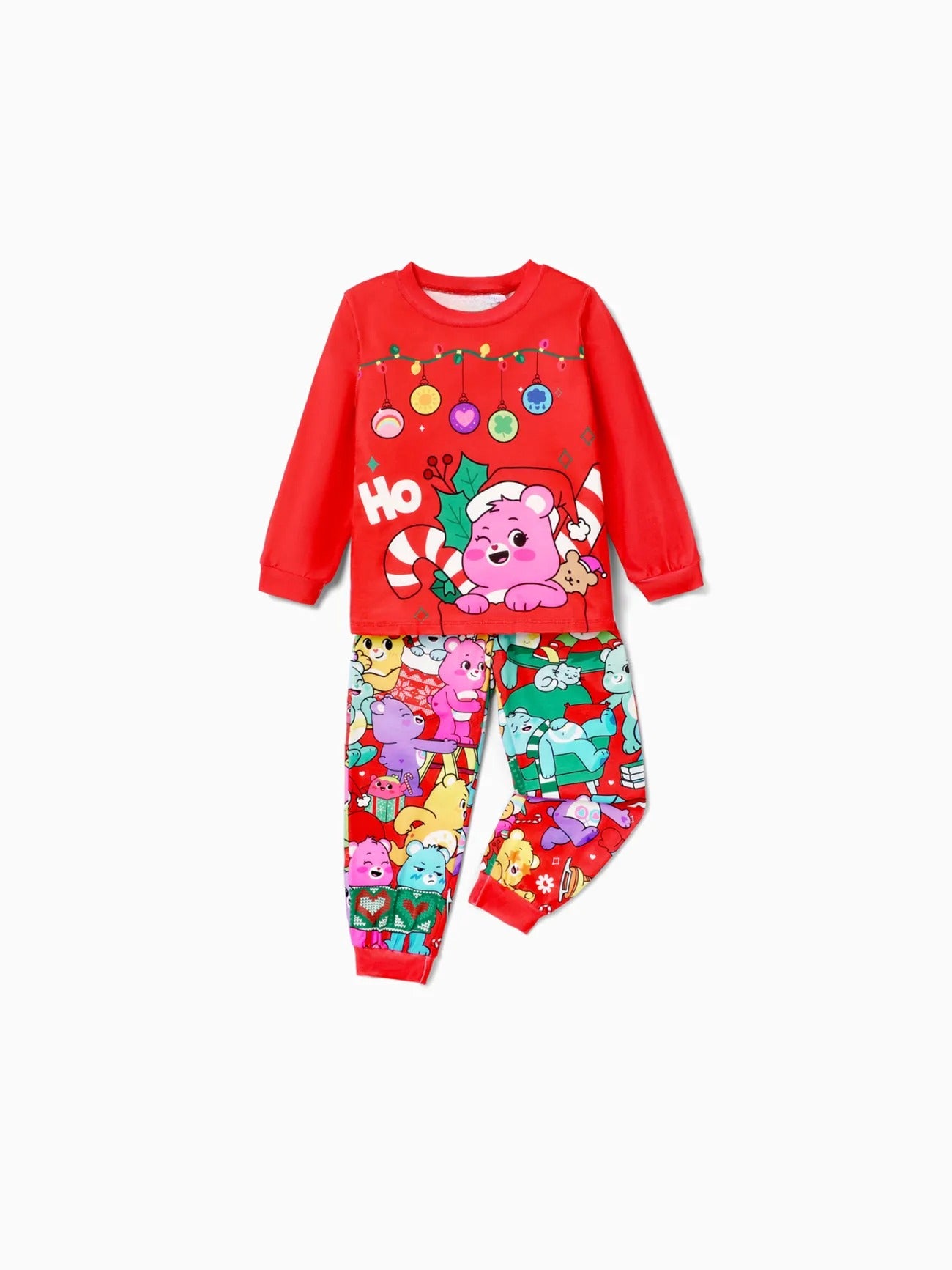 Festive Cartoon Family Matching Pajama Set Kids