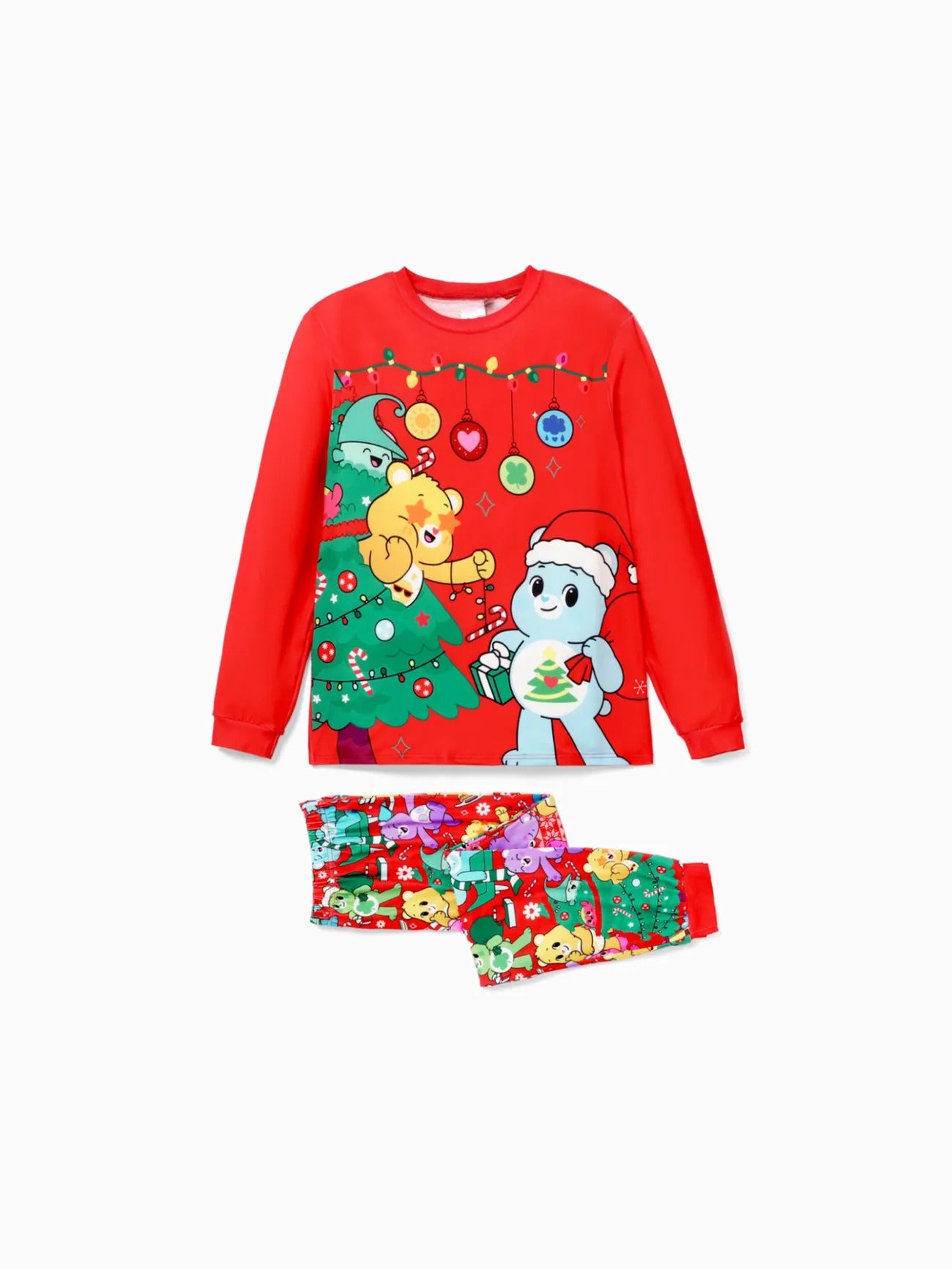 Festive Cartoon Family Matching Pajama Set Men