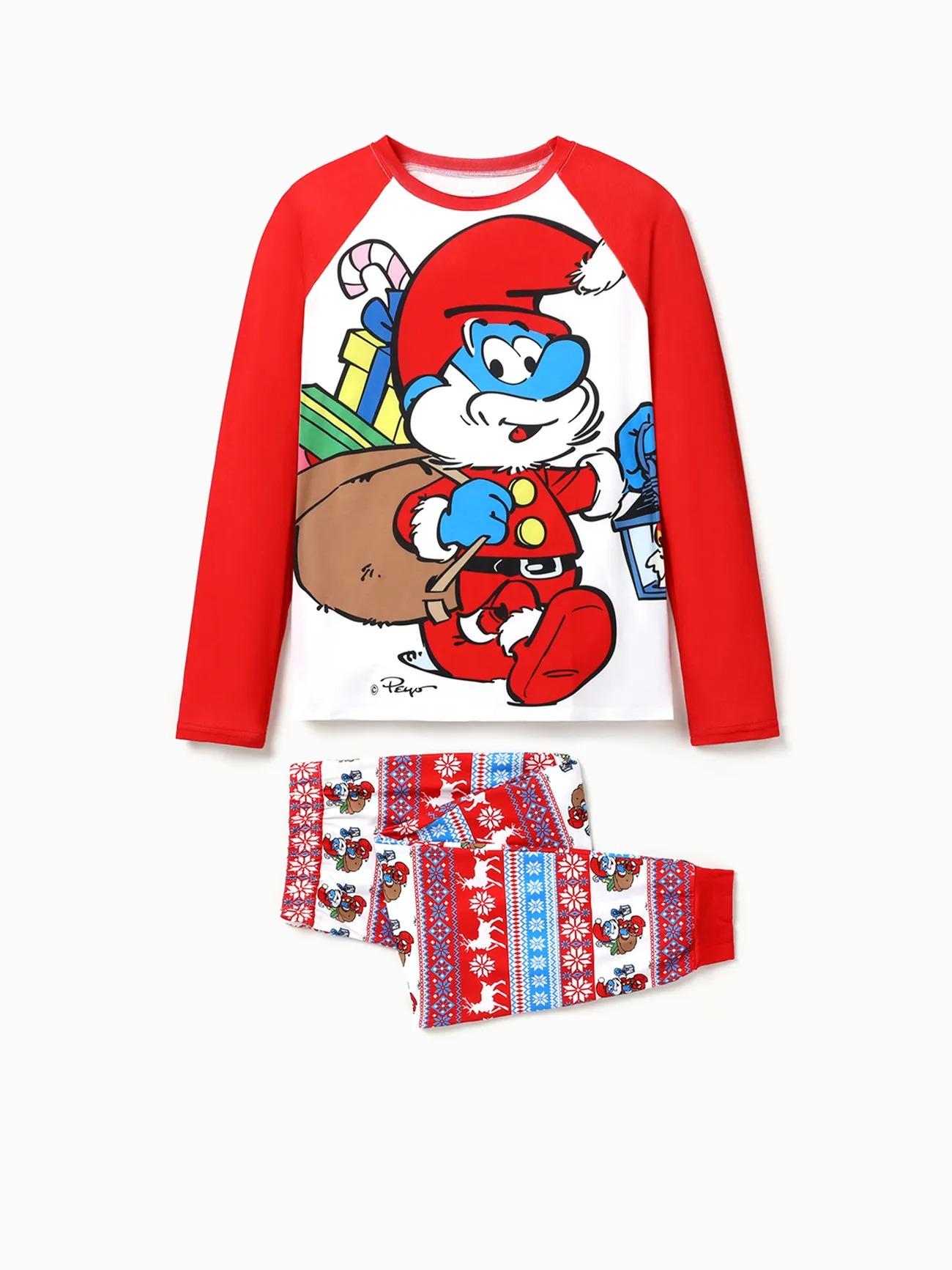 The Smurfs Family Matching Long Sleeves Pajama Set Men