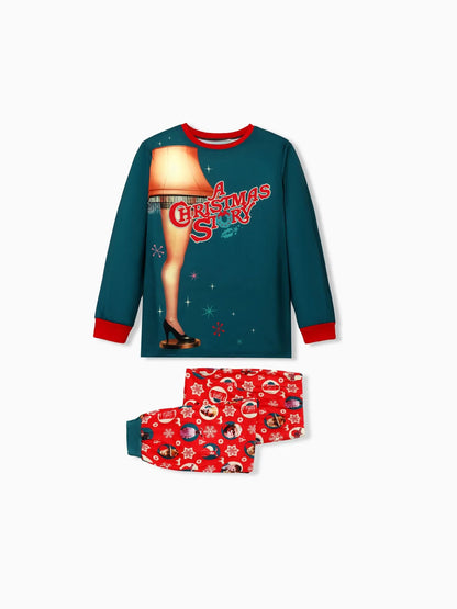 Christmas Story Printed Family Matching Pajama Set Women