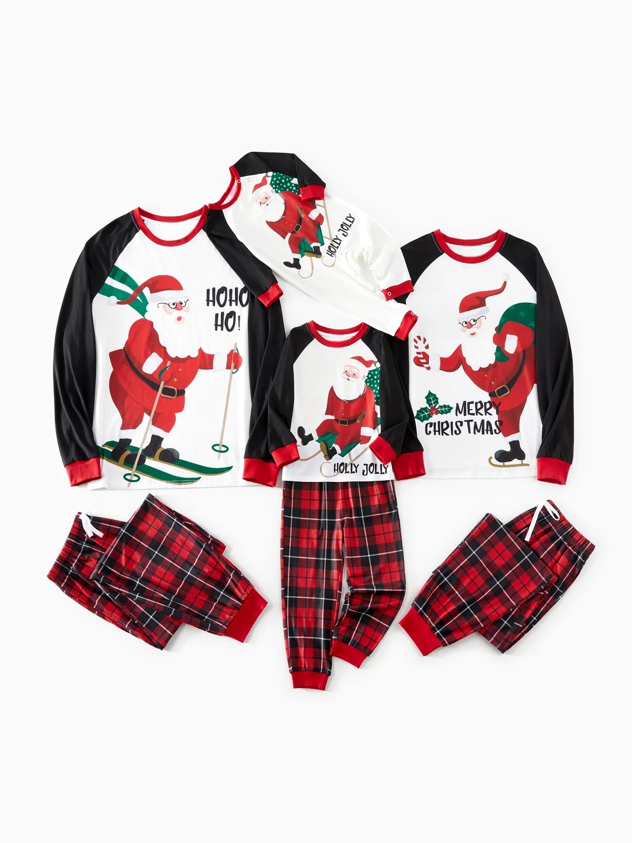 Santa Printed Family Matching Pajama Set Women S