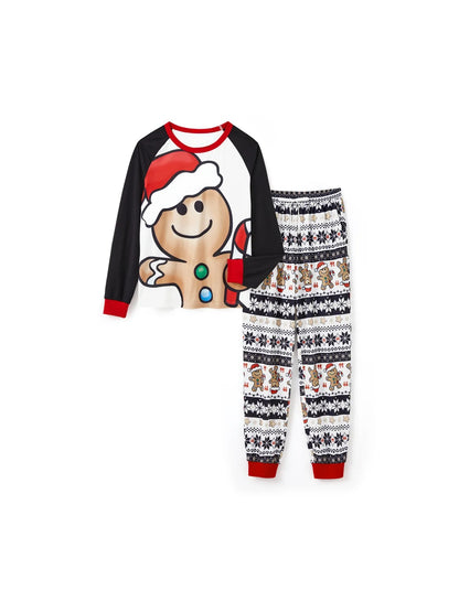 Family Matching Gingerbread Santa Pajama Set Women