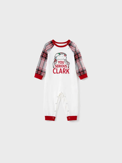 Printed Family Matching Pajama Set With You Serious Clark Text