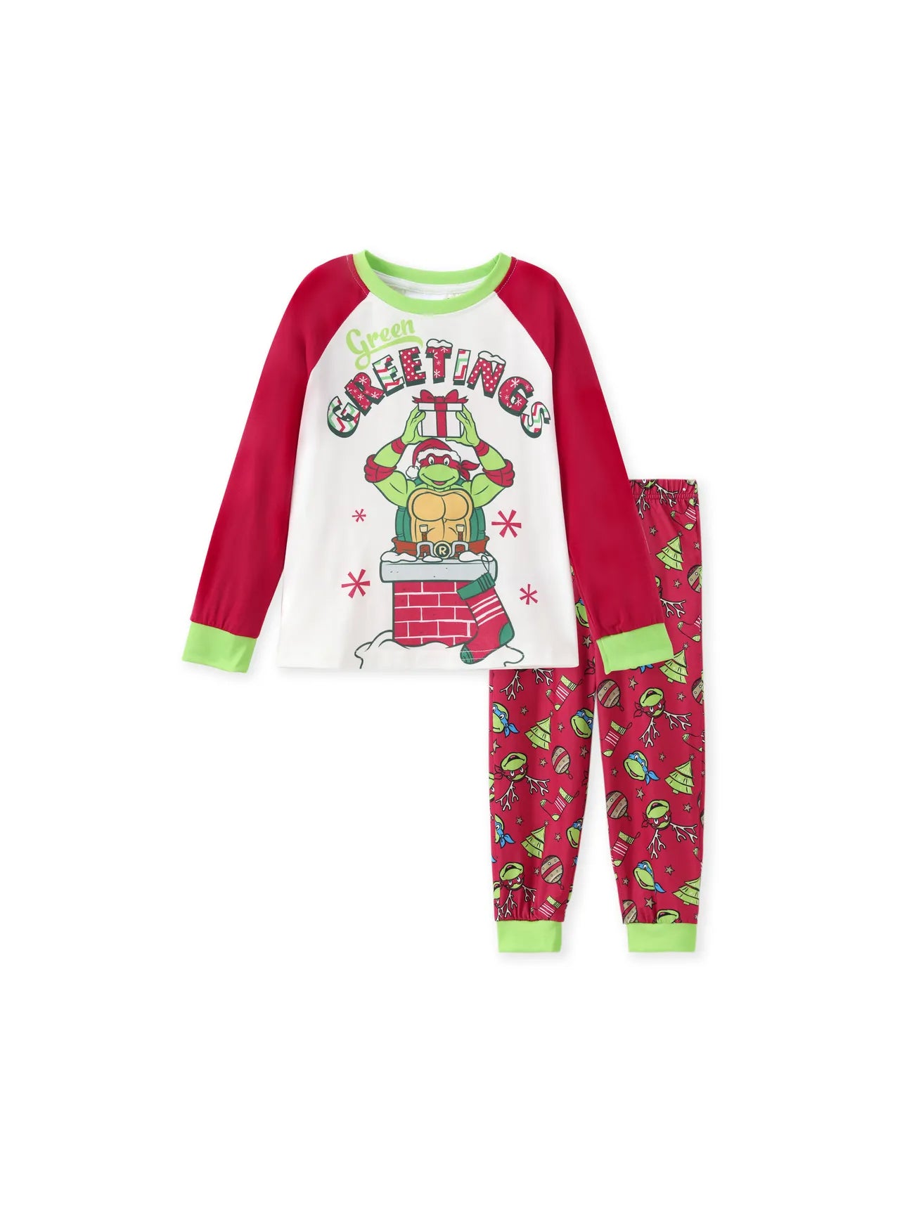 Greetings Printed Holiday Family Matching Pajama Set Kids