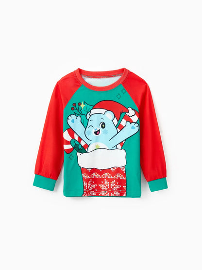 Holiday Family Matching Bear Printed Pajamas Set