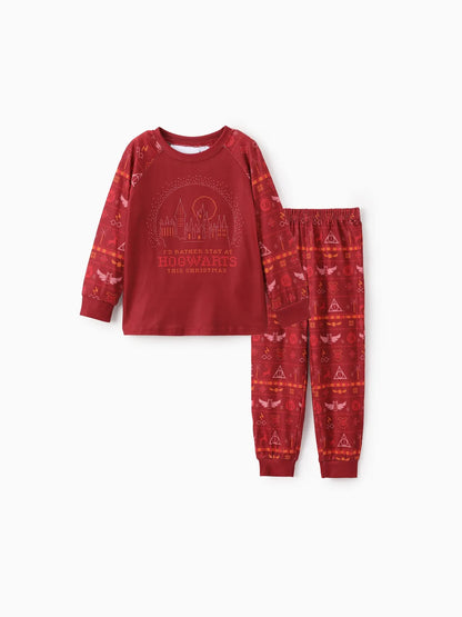 Harry Potter Theme Family Matching Christmas Pajama Set Kids