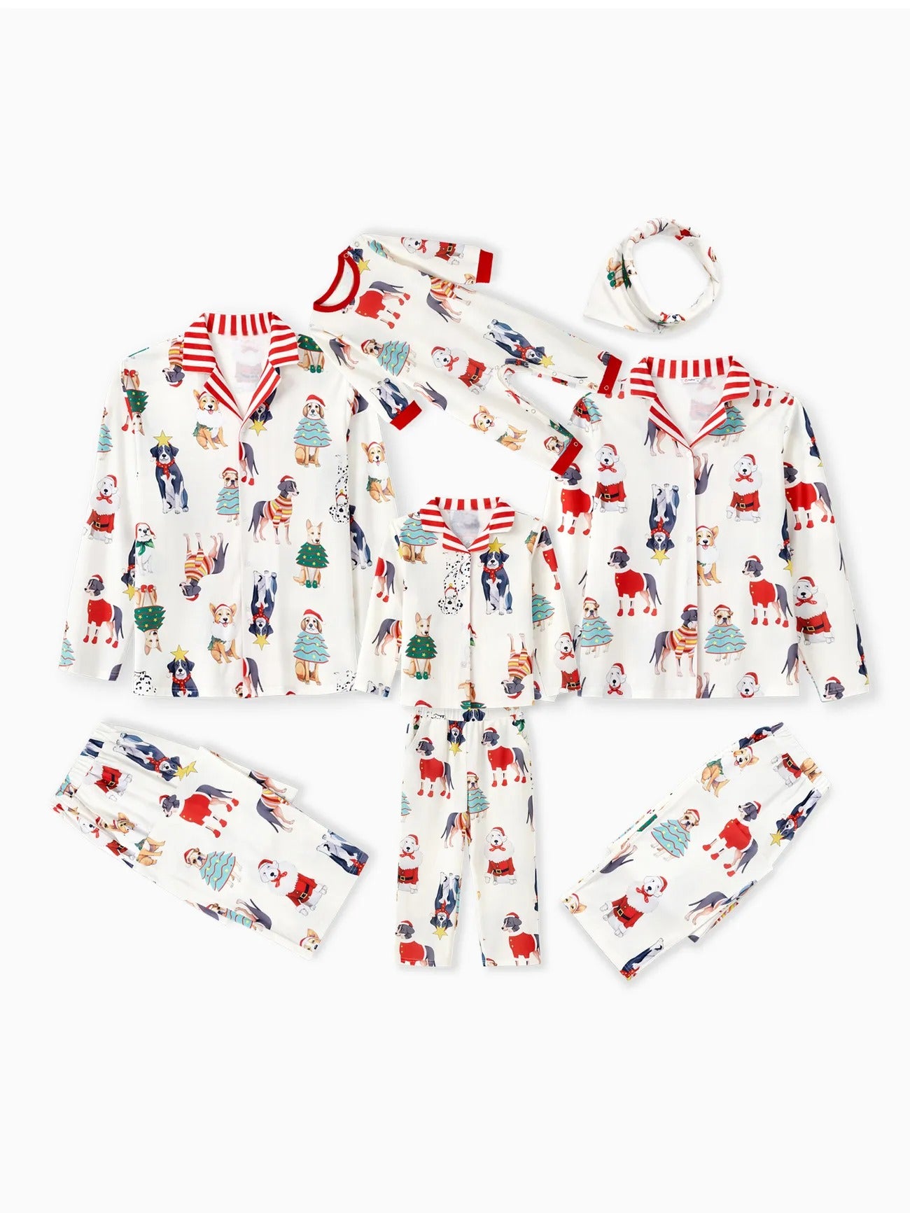 Dog Printed Family Matching Pajama Set Women S