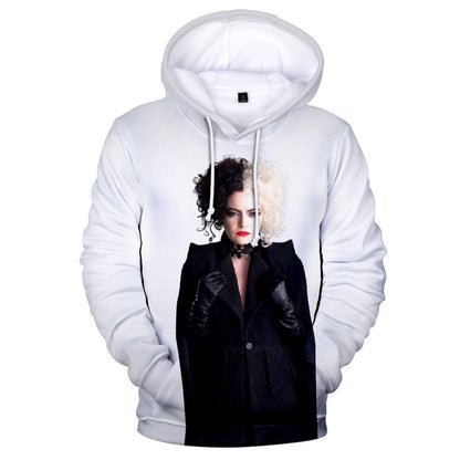 Pullover Cruella Cosplay Hoodie XXXL