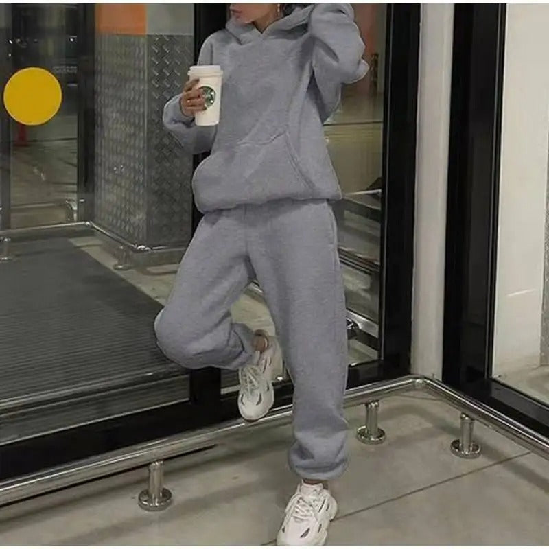 2 Pieces Hooded Tracksuit Sets