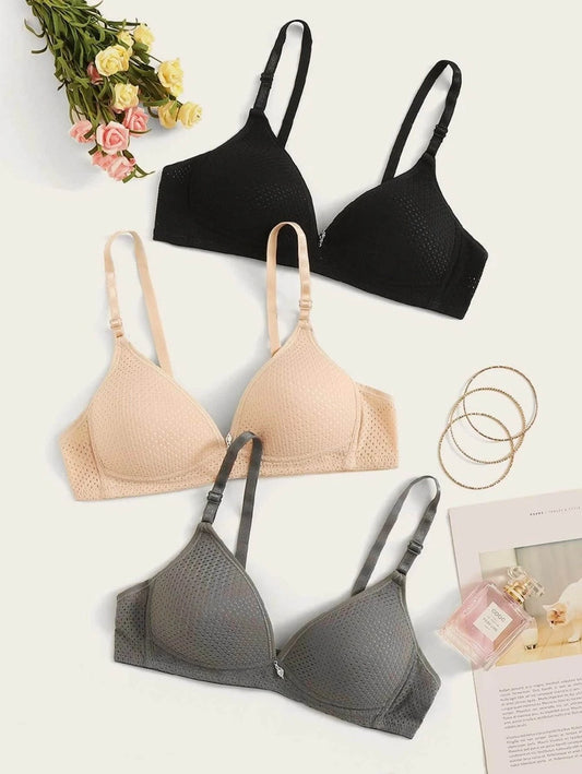 Adjustable Strap Bra Set XL