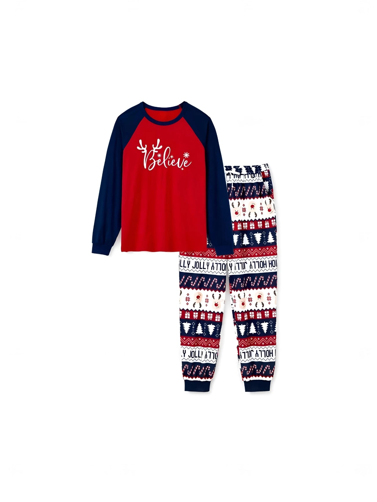 Believe Printed Family Matching Pajama Set Kids