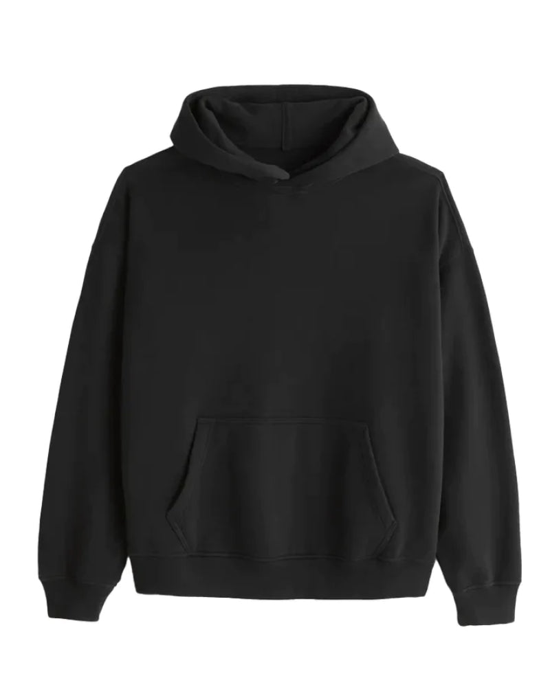 Casual Essential Hoodie Black