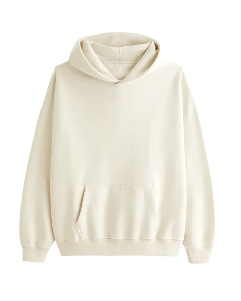 Casual Essential Hoodie Beige