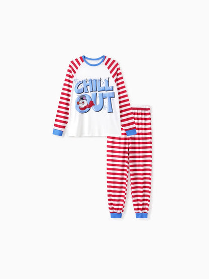 Chill Out Printed Family Matching Pajama Set Woman