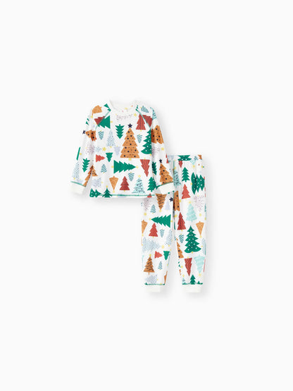 Christmas Tree Patterned Matching Family Set Women