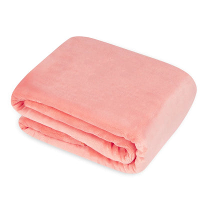 Couples Personalized Micro Fiber Soft Sofa Blanket Pink