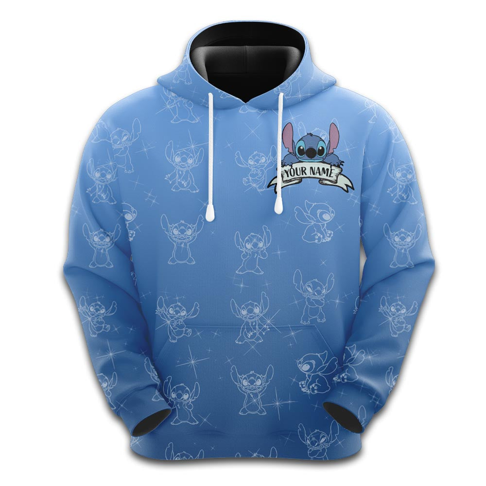 Custom Stitch Themed Hoodie And Leggings Set Hoodie