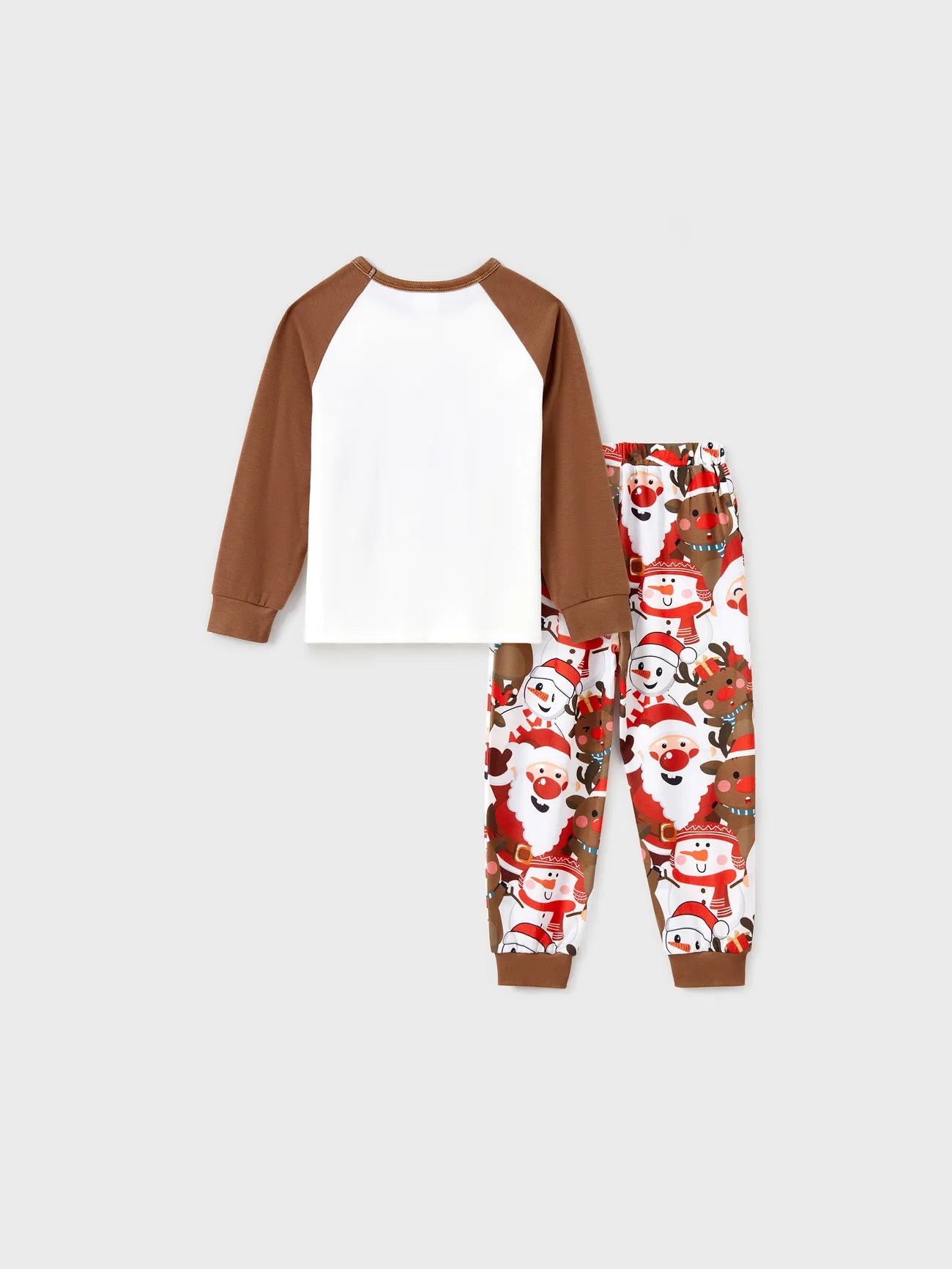 Christmas Family Matching Reindeer Print Raglan Sleeve Pajamas Sets